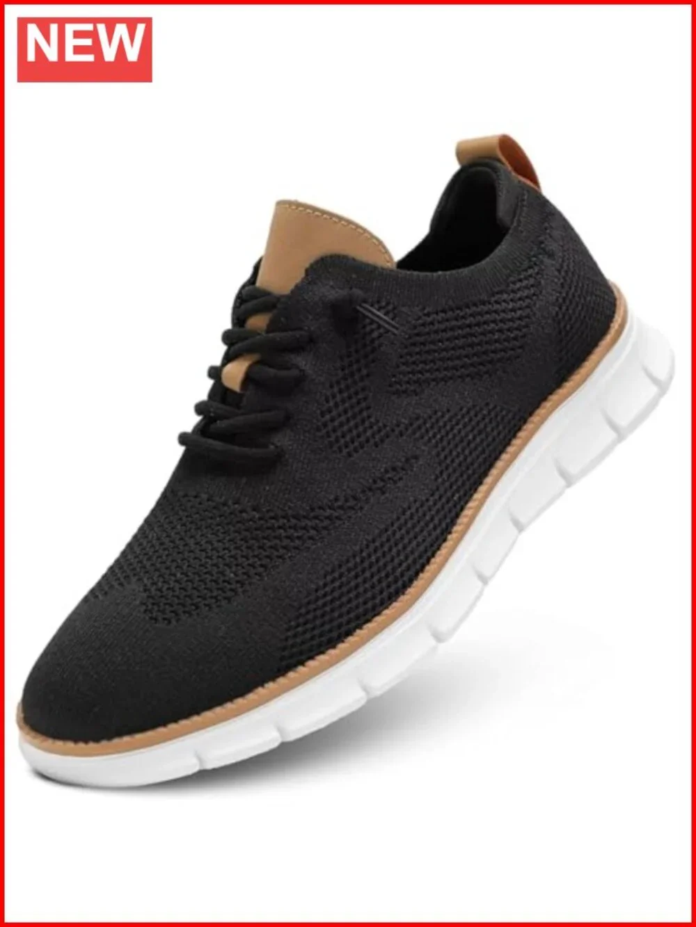 Casual Dress Oxfords Walking Sneakers Mesh Business Shoes Lightweight Soft Sole